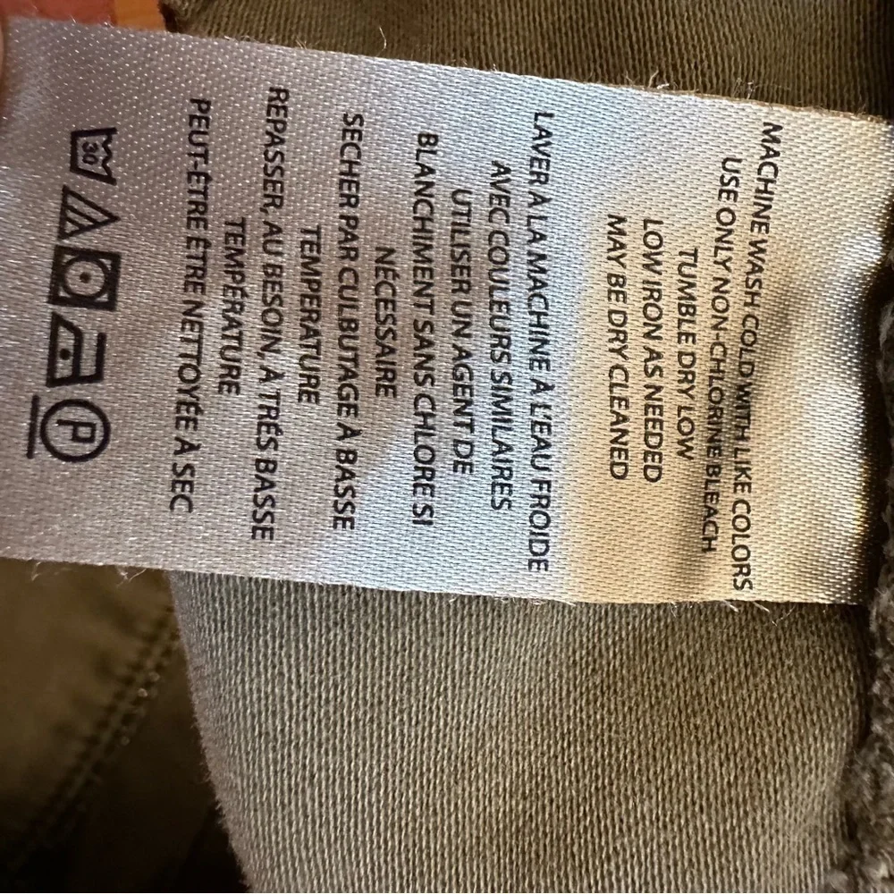 PILCRO‎ The Wanderer Low Rise Shorts 32 Army Green Cut Off Hem (z) - Picture 12 of 13